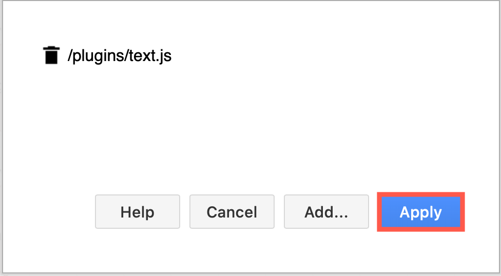 Add the text plugin