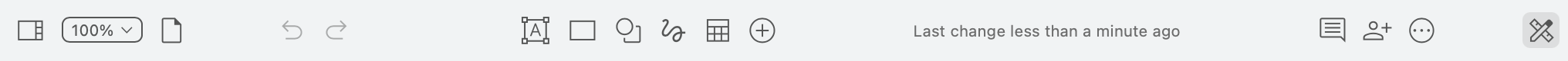 The draw.io simple mode has a simpler toolbar which integrates the menu