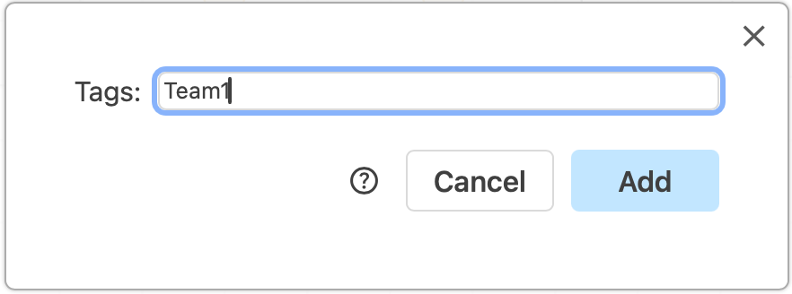 Add a new tag name