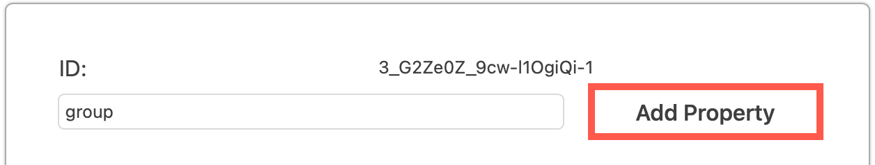 Add a property name to your shape