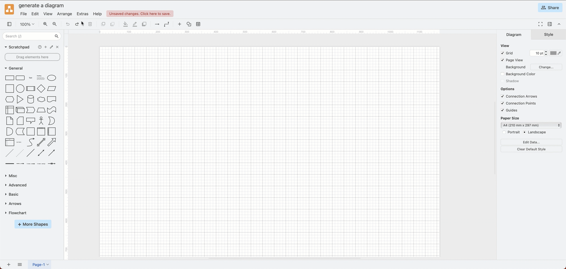 Generate a diagram with Smart Templates in draw.io